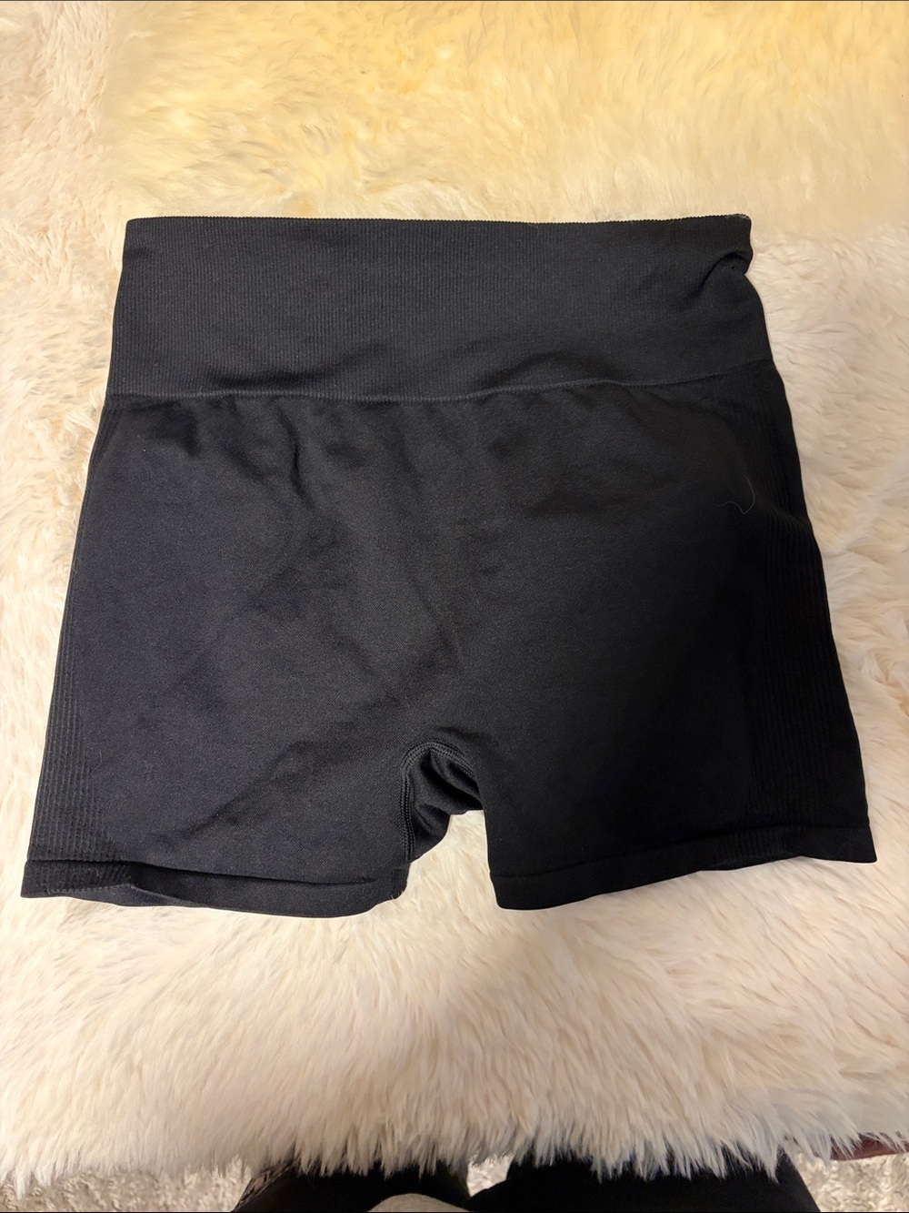 Victoria's Secret Black High-Waist Seamless Bike Shorts